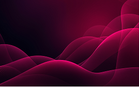 Magenta digital wave landscape